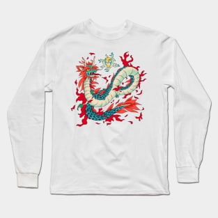 Minhwa: Fire Dragon C Type Long Sleeve T-Shirt